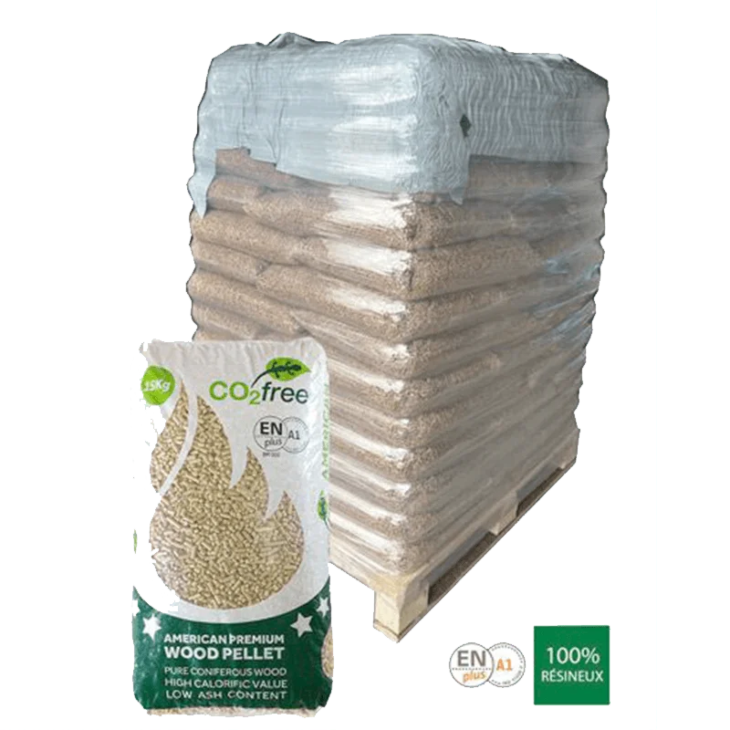 Palette de pellets AMERICAN PREMIUM (Livraison Incluse)