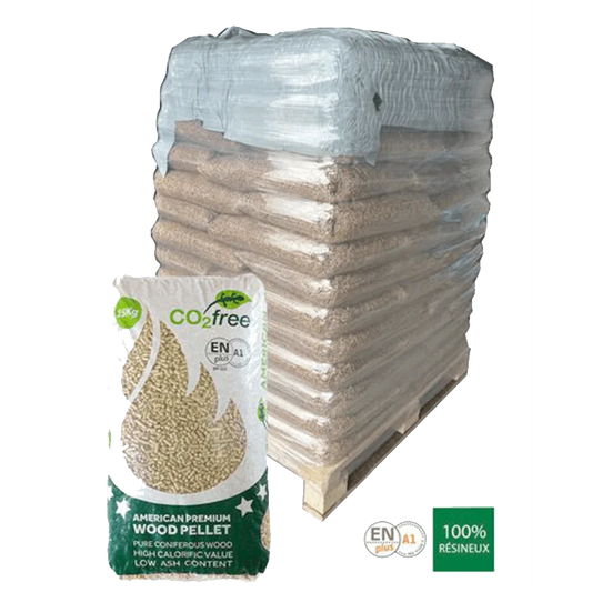 Palette de pellets AMERICAN PREMIUM (Livraison Incluse)