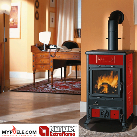 Rossella R1 BII 8.8 kW - Poêle à bois LA NORDICA EXTRAFLAME